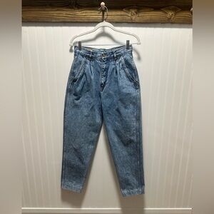VTG BILL BLASS Super High Rise Pleated Mom Jeans Sz 10 Have Been Hemmed 90s Y2K